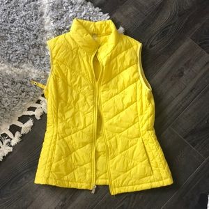 Yellow Zip Up Vest